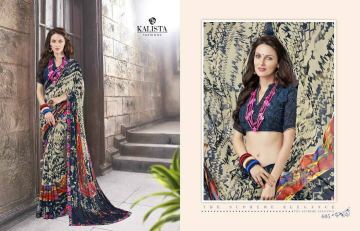 KALISTA FASHION LILY VOL 1 GEORGETTE PRINTS SAREES WHOLSALER BEST RATE BY GOSIYA EXPORTS (4)