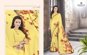 KALISTA FASHION LILY VOL 1 GEORGETTE PRINTS SAREES WHOLSALER BEST RATE BY GOSIYA EXPORTS (9)