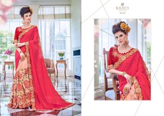 KALISTA FASHION SHINE FANCY EMBROIDERED WHOLESALE PARTY WEAR SAREES COLLECTION EXPORTS SUR (5)