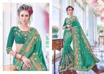 KALISTA FASHION SHINE FANCY EMBROIDERED WHOLESALE PARTY WEAR SAREES COLLECTION EXPORTS SUR (7)