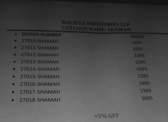 KALISTA SHAMAH FANCY DESIGNER SAREES CATALOG WHOLESALE RATE BEST BY GOSIYA EXPORTS SURAT (13)