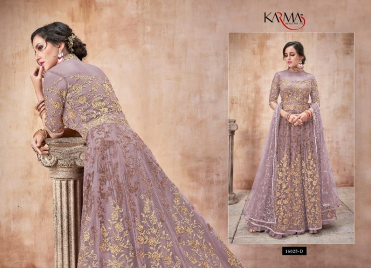 KARMA 16025 COLOURS DESIGNER HEAVY GOWN COLLECTION WHOLESELLER DEALER BEST RATE BY GOSIYA EXPORTS SURAT (2)