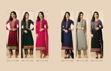 KARMA MAHIRA VOL 2 GEORGETTE EMBROIDERED STRAIGHT PARTY WEAR SUITS WHOLESALE BEST RATE BY GOSIYA EXPORTS SURAT (7)