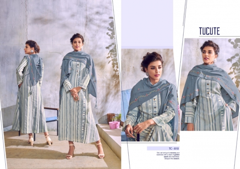 KARMA TUCUTE 810-815 SERIES HANDLOOM TOP WITH RAYON SCARF COLLECTION WHOLESALE DEALER BEST RATE BY GOSIYA EXPORTS SURAT (6)