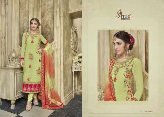 KARVA FESTIVAL BY SHREE FAB DESIGNER WITH EMBROIDERY WORK GEORGETTE SUITS ARE AVAILABLE AT WHOLESALE BE (220)