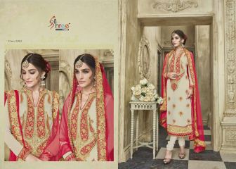 KARVA FESTIVAL BY SHREE FAB DESIGNER WITH EMBROIDERY WORK GEORGETTE SUITS ARE AVAILABLE AT WHOLESALE BEST (1)