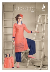 KAYA BLUEBERRY VOL 4 CATALOGUE REYON CASUAL WEAR KURTI COLLECTION WHOLESALE DEALER SUPPLIER (9)