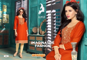 KAYA BY ORANGE VOL 4 FANCY RAYON CASUAL WEAR KURTI COLLECTION WHOLESALE SURAT BEST RATE BY GOSIYA EXPORTS (10)