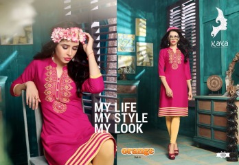 KAYA BY ORANGE VOL 4 FANCY RAYON CASUAL WEAR KURTI COLLECTION WHOLESALE SURAT BEST RATE BY GOSIYA EXPORTS (2)