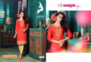 KAYA BY ORANGE VOL 4 FANCY RAYON CASUAL WEAR KURTI COLLECTION WHOLESALE SURAT BEST RATE BY GOSIYA EXPORTS (5)