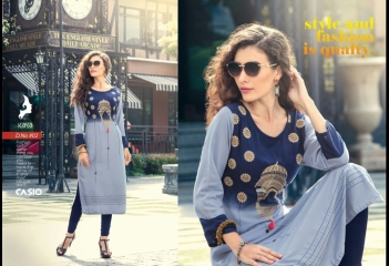 KAYA CASIO CATALOG RAYON EMBROIDERED WORKS PARTY WEAR KURTIS WHOLESALE SUPPLIER BEST RATE BY GOSIYA EXPORTS SURAT (2)