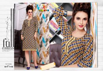 KERSOM VICTORIA CATALOGUE COTTON PRINTED CASUAL WEAR KURTI COLLECTION WHOLESALE BEST RAET BY GOSIYA EXPORTS SURAT (4)