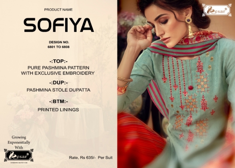 KESAR PRESENT SOFIYA PASHMINA PATTERN DIGITAL PRINT SALWAR SUIT WHOLESALE DEALER BEST RATE BY GOSIYA EXPORTS SURAT (4)