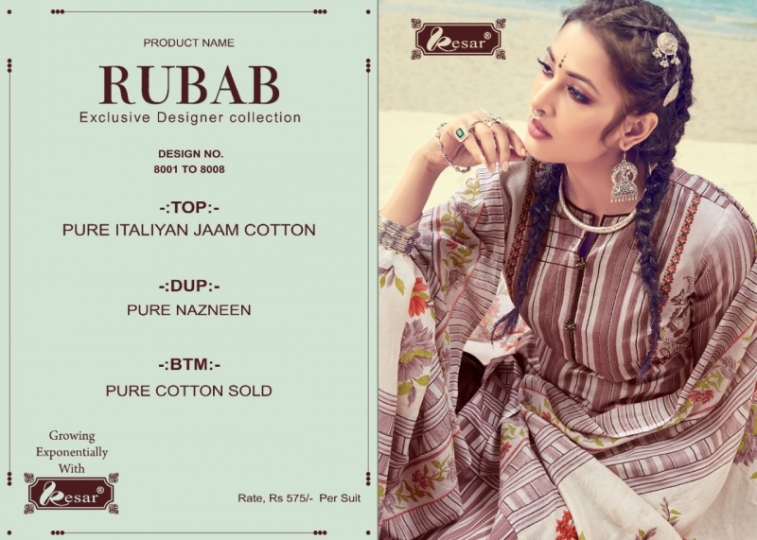 KESAR PRESENTS RUBAB JAM COTTON FABRIC WITH DIGITAL  (3)