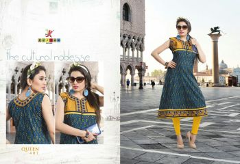 KESROM BY QUEEN VOL 4 CAMBRIC KURTI WHOLESALE BEST RATE SURAT BY KERSOM (7)
