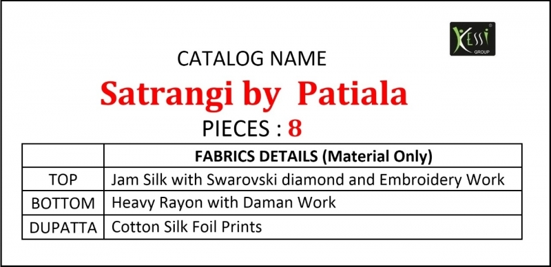 KESSI FABRICS SATRANGI BY PATIALA JAM EXPORTS  (10)