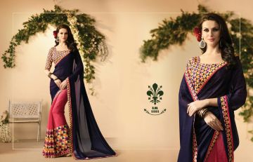 KESSI FABRICS ZANKAR 2 CATALOG GEORGETTE PRINTS PARTY WEAR SAREES COLLECTION WHOLESALE DEALER BEST RATE BY GOSIYA EXPORTS SURAT (4)