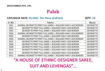 KESSI PALAK GEORGETTE DESIGNER SAREES CATALOG WHOLESALE RATE BEST BY GOSIYA EXPORTS SURAT (10)