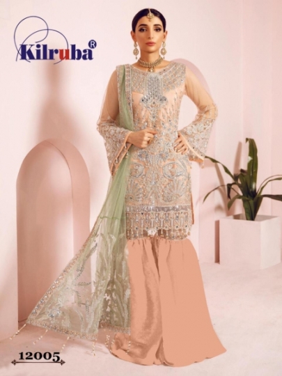 KILRUBA JANNAT FREESIA GEORGETTE NET PAKISTANI DRESS MATERIALS WHOLESALE DEALER BEST RATE BY GOSIYA EXPORTS SURAT (5)