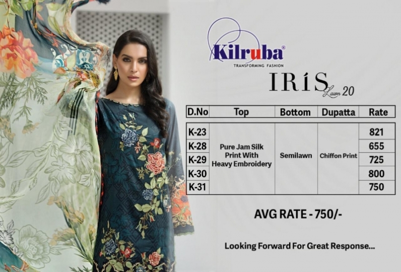 KILRUBA LAUNCHES IRIS LAWN COLLECTION 2020 (7)