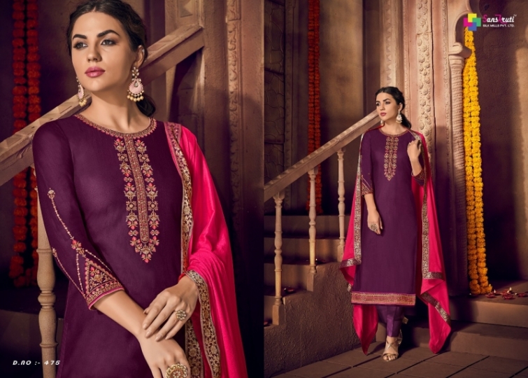 KISHANA VOL 2 BY SANSKRUTI JAM SILK WITH EMBROIDERY SALWAR KAMEEZ WHOLESALE DEALER BEST RATE BY GOSIYA EXPORTS SURAT (1)