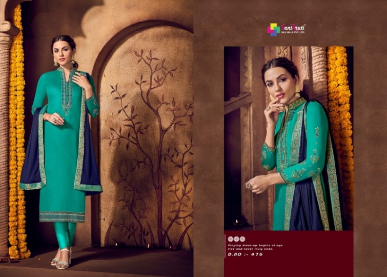 KISHANA VOL 2 BY SANSKRUTI JAM SILK WITH EMBROIDERY SALWAR KAMEEZ WHOLESALE DEALER BEST RATE BY GOSIYA EXPORTS SURAT (3)