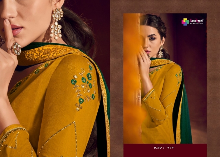 KISHANA VOL 2 BY SANSKRUTI JAM SILK WITH EMBROIDERY SALWAR KAMEEZ WHOLESALE DEALER BEST RATE BY GOSIYA EXPORTS SURAT (4)