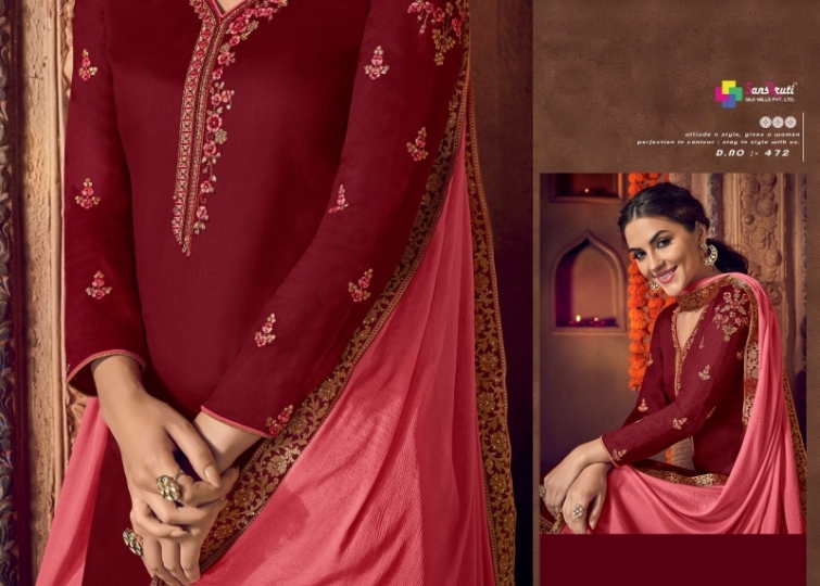 KISHANA VOL 2 BY SANSKRUTI JAM SILK WITH EMBROIDERY SALWAR KAMEEZ WHOLESALE DEALER BEST RATE BY GOSIYA EXPORTS SURAT (5)