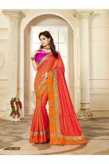 KROSS KRISHNA VOL 3 SILK FANCY DESIGNER WORK SAREES CATALOG WHOLESALE BEST RATE BY GOSIYA EXPORTS SURAT (5)