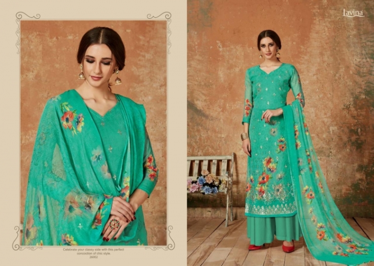 LAVINA VOL 26 GEORGETTE FABRIC WITH DIGITAL PRINTS SALWAR SUIT WHOLESALE DEALER BEST RATE BY GOSIYA EXPORTS SURAT (10)