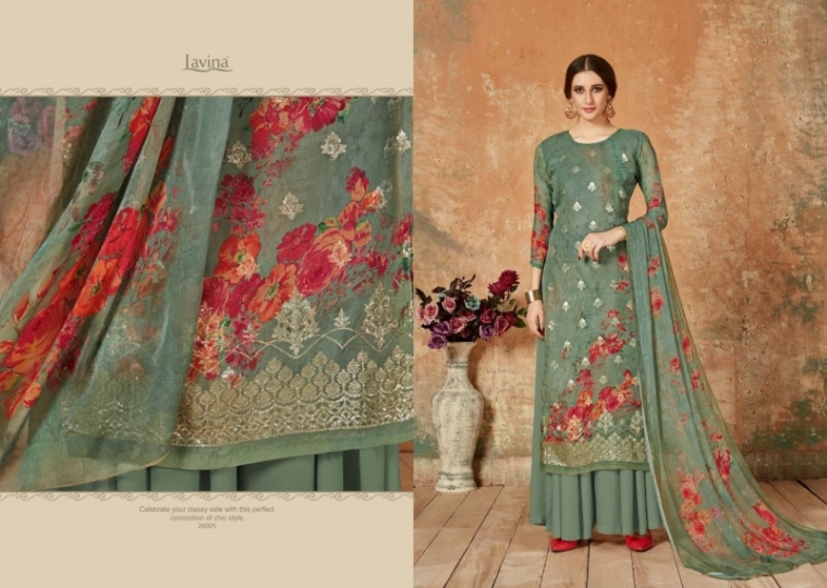 LAVINA VOL 26 GEORGETTE FABRIC WITH DIGITAL PRINTS SALWAR SUIT WHOLESALE DEALER BEST RATE BY GOSIYA EXPORTS SURAT (7)