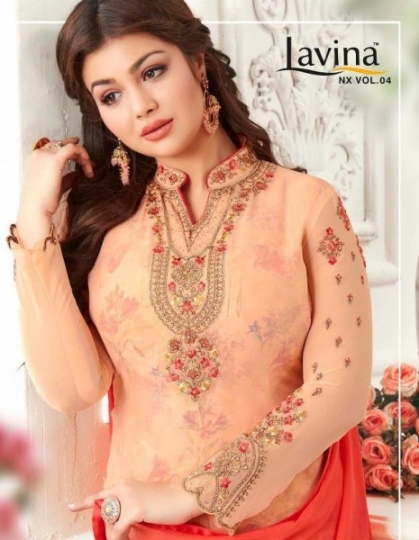 LAVINA VOL 4 NX GEORGETTE FABRIC WITH EMBROIDERY  (1)