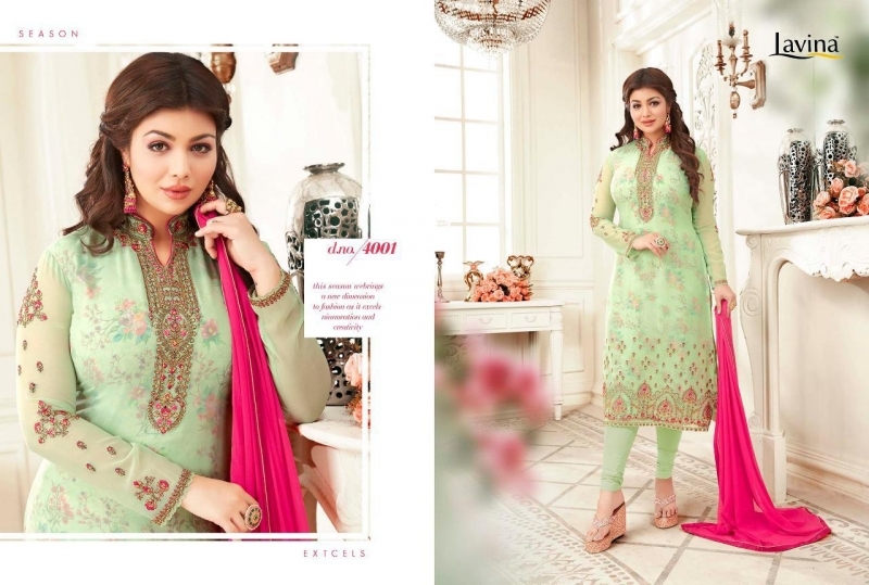 LAVINA VOL 4 NX GEORGETTE FABRIC WITH EMBROIDERY  (11)
