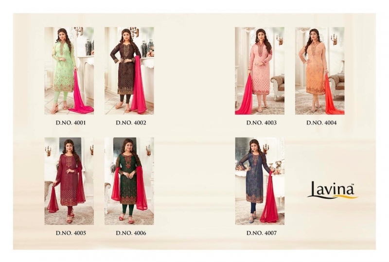LAVINA VOL 4 NX GEORGETTE FABRIC WITH EMBROIDERY  (2)