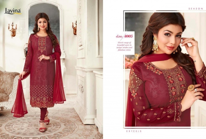 LAVINA VOL 4 NX GEORGETTE FABRIC WITH EMBROIDERY  (6)
