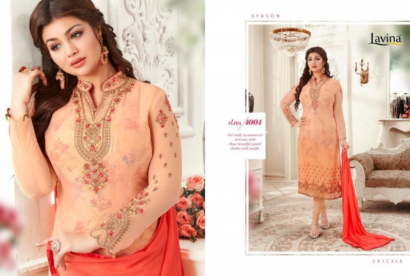 LAVINA VOL 4 NX GEORGETTE FABRIC WITH EMBROIDERY  (7)