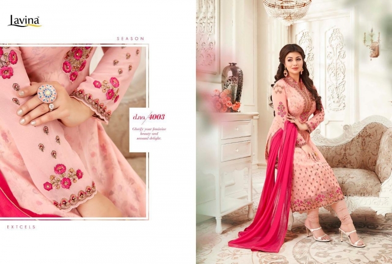 LAVINA VOL 4 NX GEORGETTE FABRIC WITH EMBROIDERY  (8)