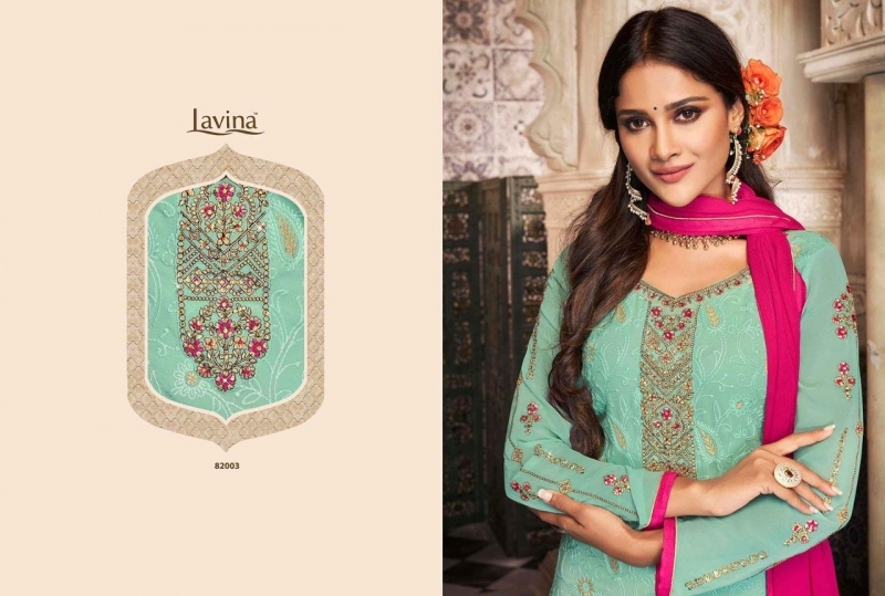 LAVINA VOL 82 GEORGETTE SUITS  (4)