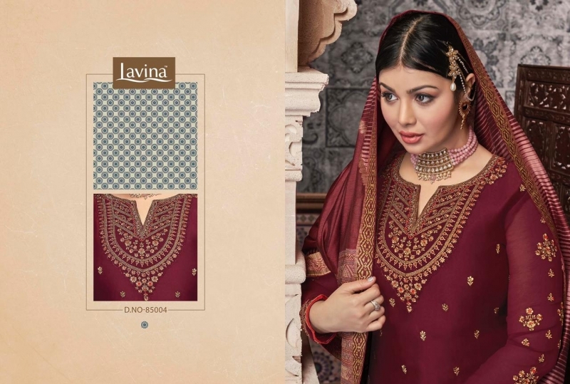 LAVINA VOL 85 GEORGETTE FABRIC WITH EMBROIDERY WORK SALWAR SUIT WHOLESALE DEALER BEST RATE BY GOSIYA EXPORTS SURAT (10)