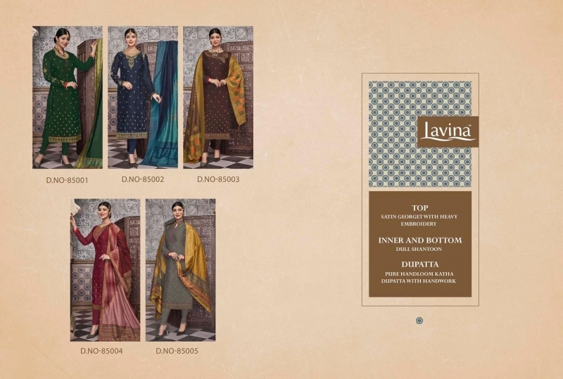 LAVINA VOL 85 GEORGETTE FABRIC WITH EMBROIDERY WORK SALWAR SUIT WHOLESALE DEALER BEST RATE BY GOSIYA EXPORTS SURAT (13)