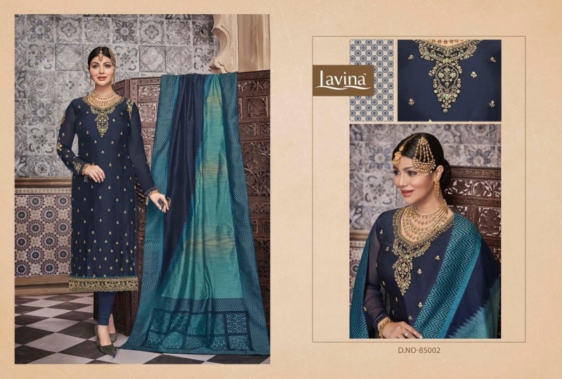 LAVINA VOL 85 GEORGETTE FABRIC WITH EMBROIDERY WORK SALWAR SUIT WHOLESALE DEALER BEST RATE BY GOSIYA EXPORTS SURAT (3)