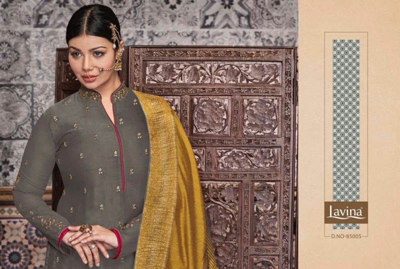 LAVINA VOL 85 GEORGETTE FABRIC WITH EMBROIDERY WORK SALWAR SUIT WHOLESALE DEALER BEST RATE BY GOSIYA EXPORTS SURAT (6)