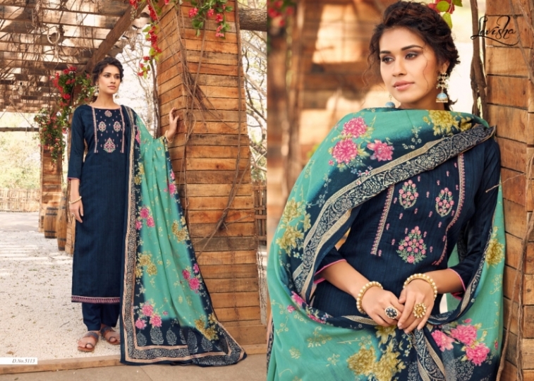 LEVISHA PRESENTS REENAZ SATIN COTTON PRINTED DAILYWEAR DRESS MATERIAL WHOLESALE DEALER BEST RATE BY GOSIYA EXPORTS SURAT (1 (517)