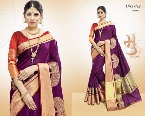 LIFESTYLE BY VATIKA CATALOGUE COTTON WEAVING SILK SAREES WHOLESALE BEST RATE BY GOSIYA EXPORTS SURAT (18)