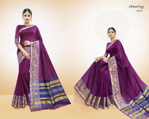 LIFESTYLE BY VATIKA CATALOGUE COTTON WEAVING SILK SAREES WHOLESALE BEST RATE BY GOSIYA EXPORTS SURAT (22)