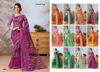 LIFESTYLE COTTON VALLEY 2 PURE COTTON SAREE LIFESTYLE CATALOG IN WHOLESALE BEST ARTE BY GOSIYA EXPORTS SURAT (8)