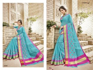 LIFESTYLE HANSIKA VOL 3 PARTY WEAR SILKS SAREES WHOLESALE SUPPLIER BEST RATE BY GOSIYA EXPORTS SURAT (2)