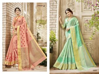 LIFESTYLE HANSIKA VOL 3 PARTY WEAR SILKS SAREES WHOLESALE SUPPLIER BEST RATE BY GOSIYA EXPORTS SURAT (6)