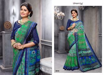 LIFESTYLE KATHA COTTON VOL 10 COTTON PRINT SAREE BUY ONLINE IN WHOLESALE BEST RATE BY GOSIYA EXPORTS (1)