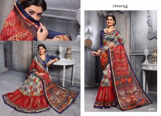 LIFESTYLE KATHA COTTON VOL 10 COTTON PRINT SAREE BUY ONLINE IN WHOLESALE BEST RATE BY GOSIYA EXPORTS (2)